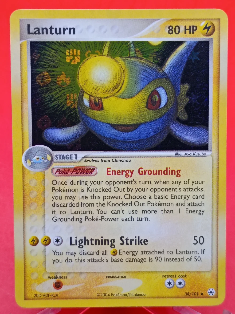 Lanturn 38/101 EX Hidden Legends Holo Rare Near Mint Pokémon